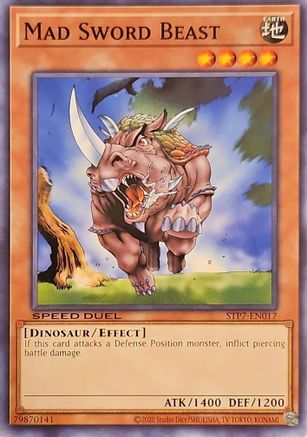 Mad Sword Beast (STP7-EN017) - Speed Duel: Tournament Pack 7 Unlimited