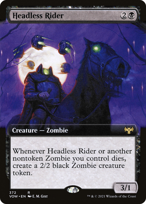 Headless Rider (Extended Art) (VOW-372) - Innistrad: Crimson Vow: (Extended Art) Foil