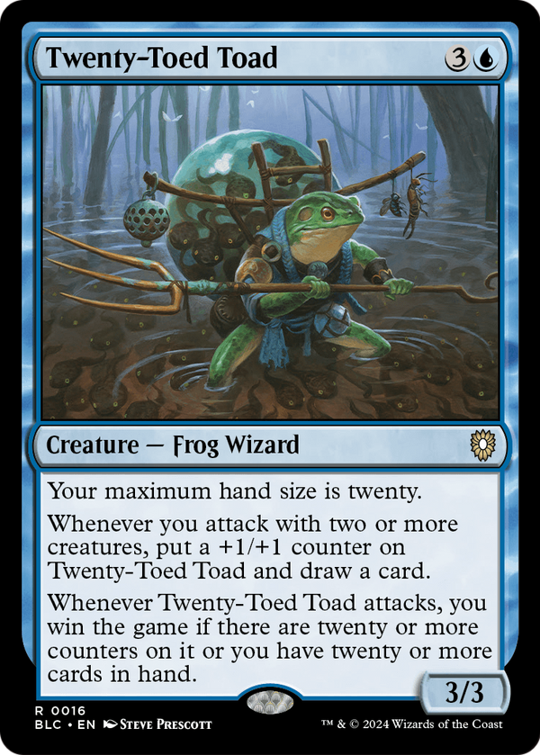 Twenty-Toed Toad (BLC-016) - Bloomburrow Commander