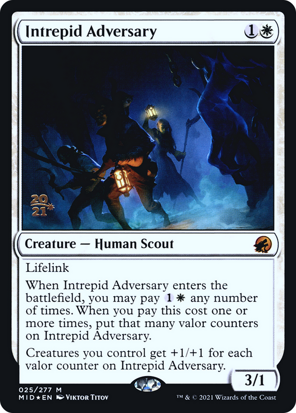 Intrepid Adversary (PRE-25S) - Innistrad: Midnight Hunt Promos Foil