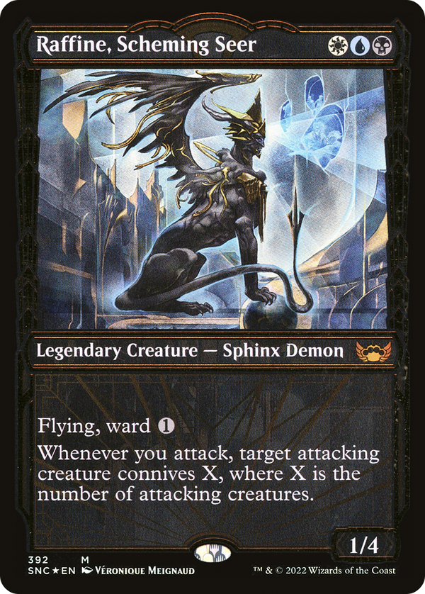 Raffine, Scheming Seer (Gilded Foil) (SNC-392) - Streets of New Capenna: (Showcase) Foil