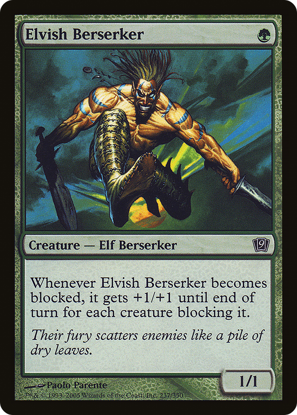 Elvish Berserker (9ED-237) - 9th Edition