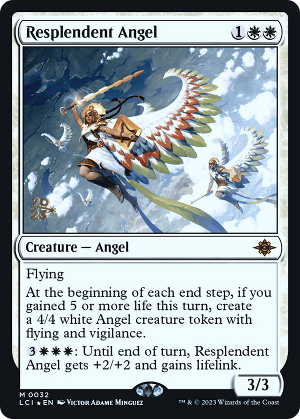 Resplendent Angel (LCI) (PRE-032) - The Lost Caverns of Ixalan Promos Foil