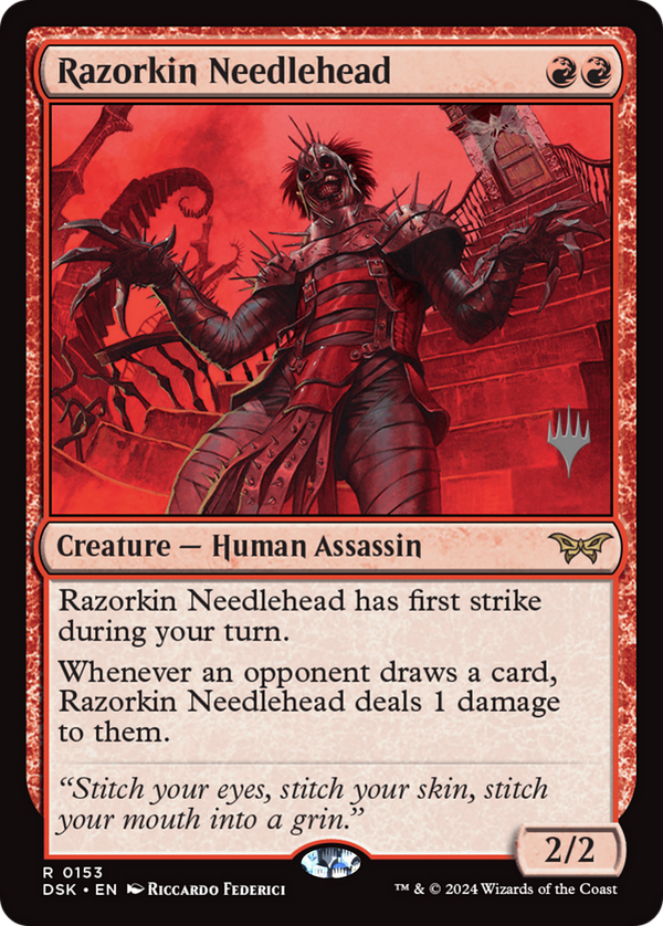 Razorkin Needlehead (PPDSK-153) - Duskmourn: House of Horror Promos