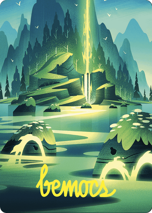Leyline of Abundance // Leyline of Abundance (AWOE-073) - Wilds of Eldraine Art Series (Borderless)