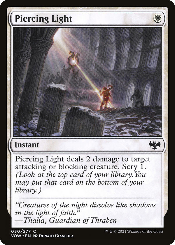 Piercing Light (VOW-030) - Innistrad: Crimson Vow