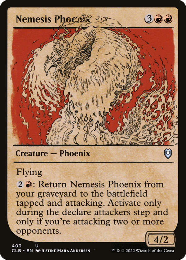 Nemesis Phoenix (Showcase) (CLB-403) - Commander Legends: Battle for Baldur's Gate: (Showcase)