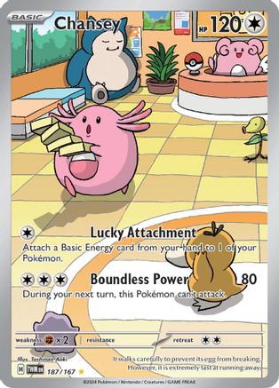Chansey 187/167  - Holofoil SV06 Twilight Masquerade - Illustration Rare (97172357)