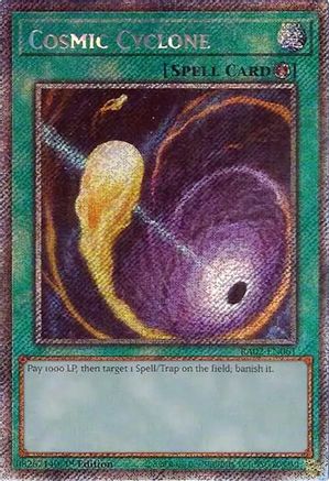 Cosmic Cyclone (Platinum Secret Rare) (RA02-EN061) - 25th Anniversary Rarity Collection II 1st Edition
