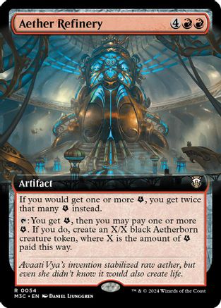 Aether Refinery (Extended Art) (Ripple Foil) (M3C-054) - Modern Horizons 3 Commander Foil