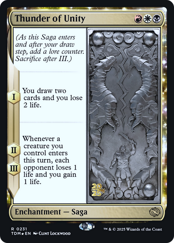 Thunder of Unity (PRE-231) - Prerelease Cards: (enchantment) Foil