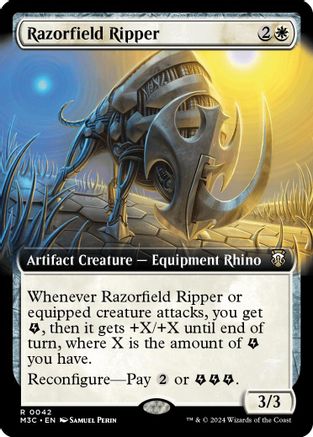 Razorfield Ripper (Extended Art) (Ripple Foil) (M3C-042) - Modern Horizons 3 Commander Foil