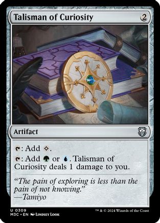 Talisman of Curiosity (Ripple Foil) (M3C-309) - Modern Horizons 3 Commander Foil