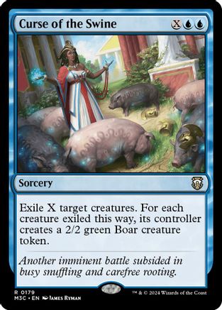 Curse of the Swine (Ripple Foil) (M3C-179) - Modern Horizons 3 Commander Foil