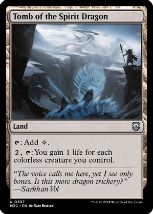 Tomb of the Spirit Dragon (Ripple Foil) (M3C-397) - Modern Horizons 3 Commander Foil