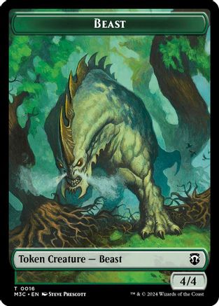 Beast (0016) // Copy Double-Sided Token (M3C-16 // 1) - Modern Horizons 3 Commander