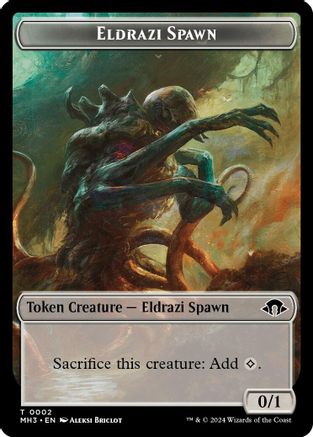 Eldrazi Spawn // Soldier Double-Sided Token (MH3-2 // 7) - Modern Horizons 3 Foil