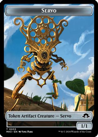 Servo // Bird Double-Sided Token (MH3-33 // 9) - Modern Horizons 3 Foil