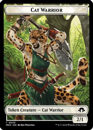 Cat Warrior Token (MH3-005) - Modern Horizons 3