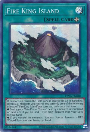 Fire King Island (OP25-EN010) - OTS Tournament Pack 25 Unlimited