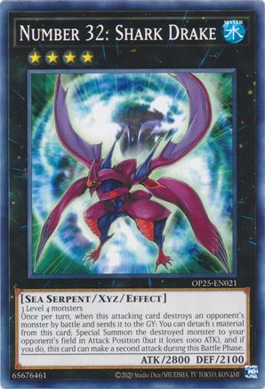 Number 32: Shark Drake (OP25-EN021) - OTS Tournament Pack 25 Unlimited
