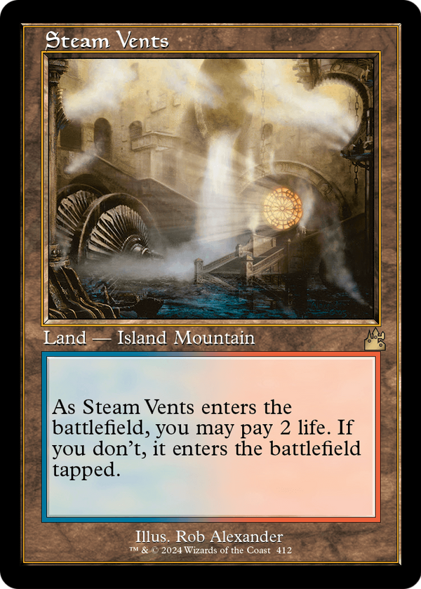 Steam Vents (Retro Frame) (RVR-412) - Ravnica Remastered