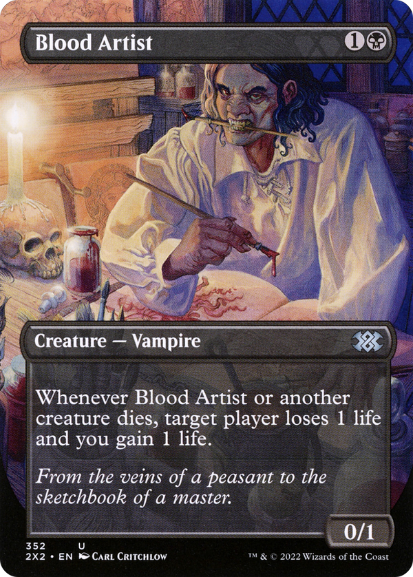 Blood Artist (Borderless) (2X2-352) - Double Masters 2022