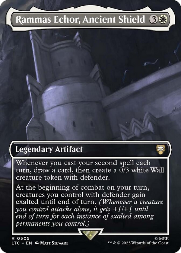 Rammas Echor, Ancient Shield (Borderless) (LTC-505) - Tales of Middle-earth Commander Foil