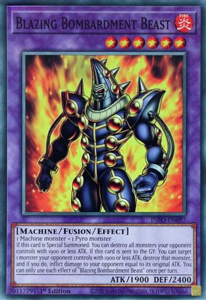 Blazing Bombardment Beast (INFO-EN097) - The Infinite Forbidden 1st Edition