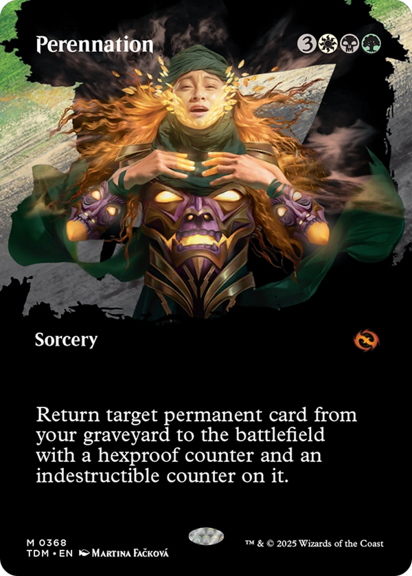 Perennation (Borderless) (TDM-368) - Tarkir: Dragonstorm: (Showcase) Foil