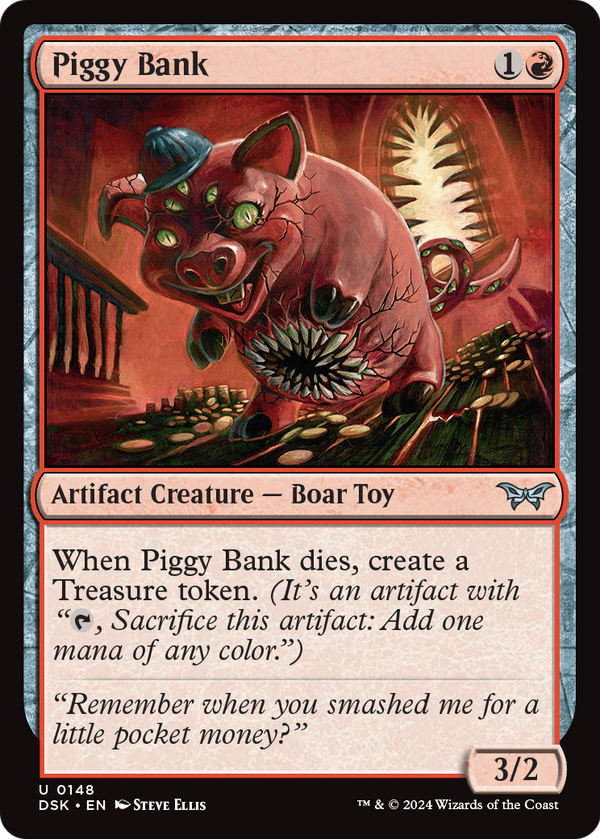 Piggy Bank (DSK-148) - Duskmourn: House of Horror Foil