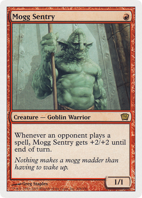 Mogg Sentry (9ED-204) - 9th Edition Foil