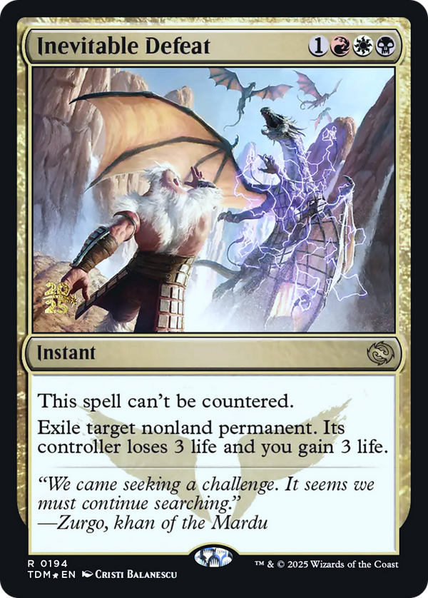 Inevitable Defeat (PRE-194) - Prerelease Cards Foil