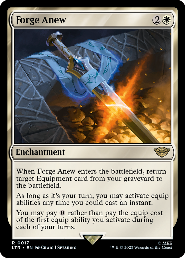 Forge Anew (LTR-017) - The Lord of the Rings: Tales of Middle-earth Foil