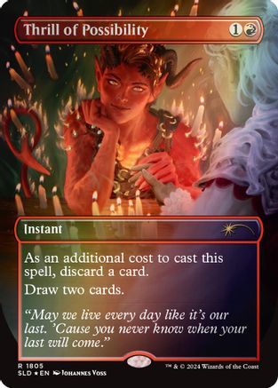 Thrill of Possibility (1805) (Rainbow Foil) (SLD-1805) - Secret Lair Drop Series Foil