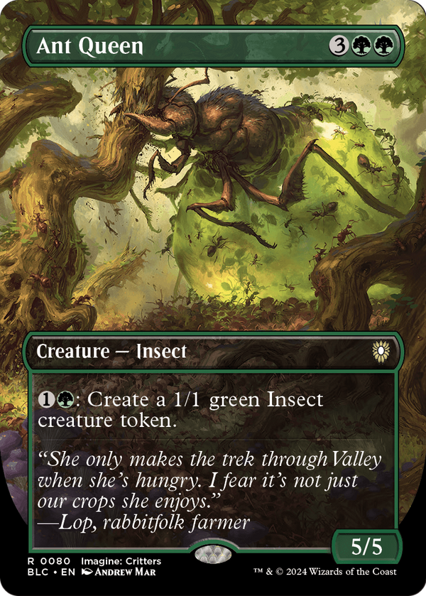 Ant Queen (Borderless) (BLC-080) - Bloomburrow Commander