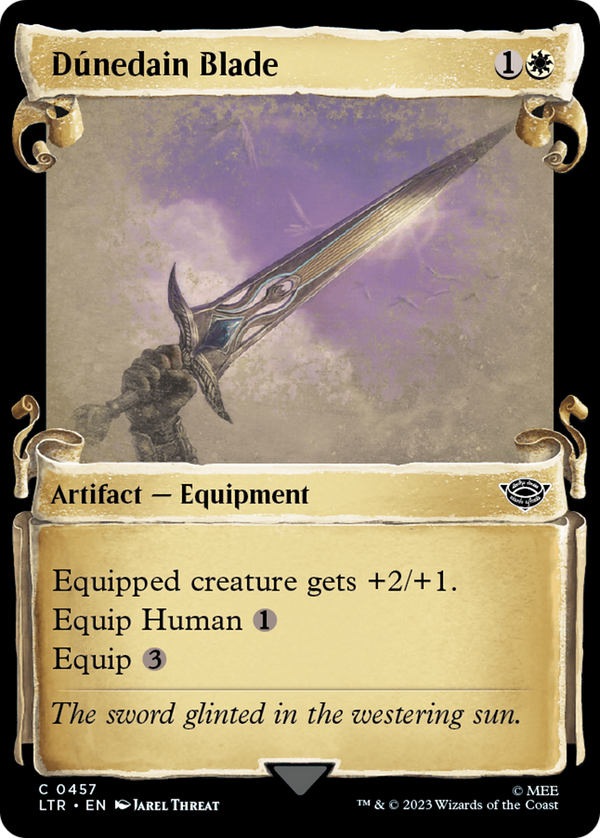 Dunedain Blade (Showcase Scrolls) (LTR-457) - The Lord of the Rings: Tales of Middle-earth: (Showcase) Foil