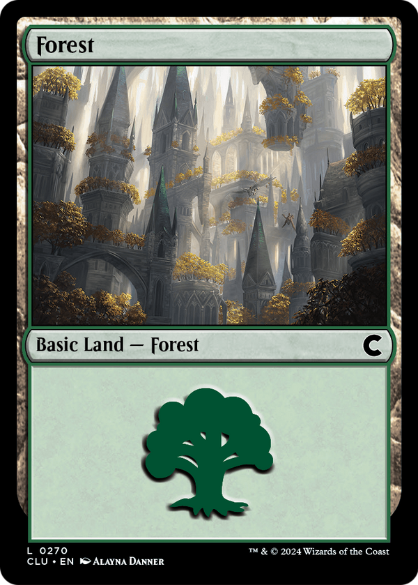 Forest (0270) (CLU-270) - Ravnica: Clue Edition