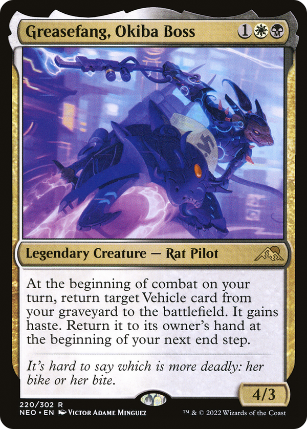 Greasefang, Okiba Boss (NEO-220) - Kamigawa: Neon Dynasty