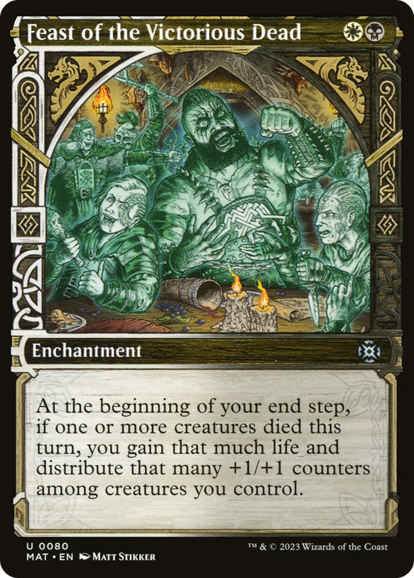 Feast of the Victorious Dead (Showcase) (MAT-080) - March of the Machine: The Aftermath: (Showcase) Foil