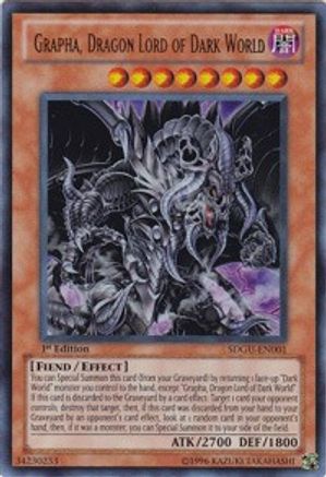 Grapha, Dragon Lord of Dark World (SDGU-EN001) - Structure Deck: Gates of the Underworld Unlimited