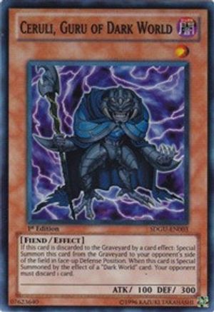 Ceruli, Guru of Dark World (SDGU-EN003) - Structure Deck: Gates of the Underworld Unlimited