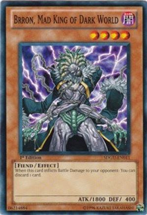 Brron, Mad King of Dark World (SDGU-EN011) - Structure Deck: Gates of the Underworld 1st Edition