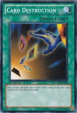 Card Destruction (SDGU-EN028) - Structure Deck: Gates of the Underworld 1st Edition