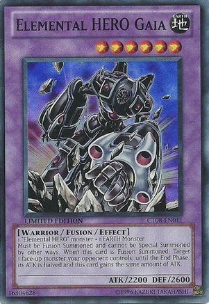 Elemental HERO Gaia (CT08-EN011) - 2011 Collectors Tins Limited