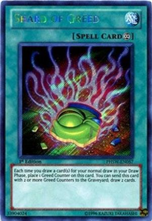 Shard of Greed (PHSW-EN057) - Photon Shockwave 1st Edition