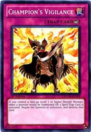 Champion's Vigilance (PHSW-EN074) - Photon Shockwave 1st Edition