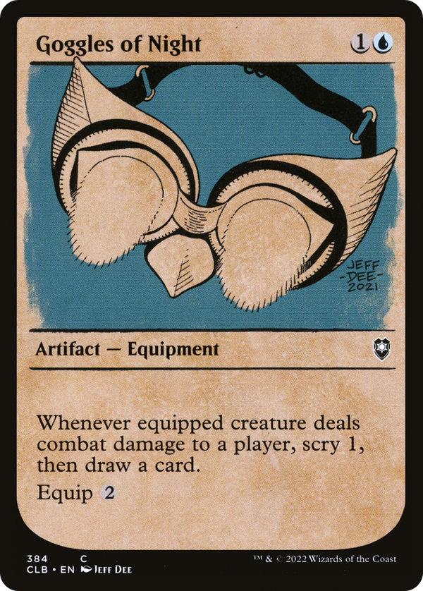 Goggles of Night (Showcase) (CLB-384) - Commander Legends: Battle for Baldur's Gate: (Showcase)