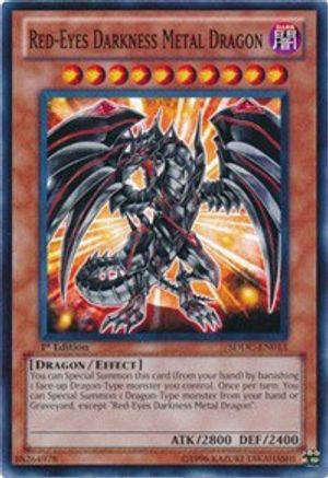 Red-Eyes Darkness Metal Dragon (SDDC-EN013) - Structure Deck: Dragons Collide Unlimited