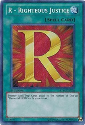 R - Righteous Justice (RYMP-EN025) - Ra Yellow Mega Pack 1st Edition